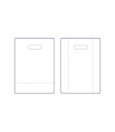 Bolsa de troquel personalizada